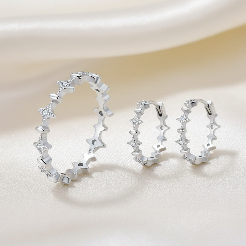 Claire ring & earring set